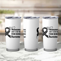 Melanoma Cant Stop Me From Being Awesome Tumbler Cup Support Squad Gift
