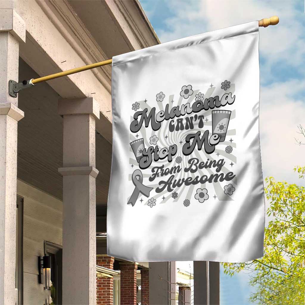 Melanoma Awareness Support Squad Garden Flag Melanoma Can't Stop Me