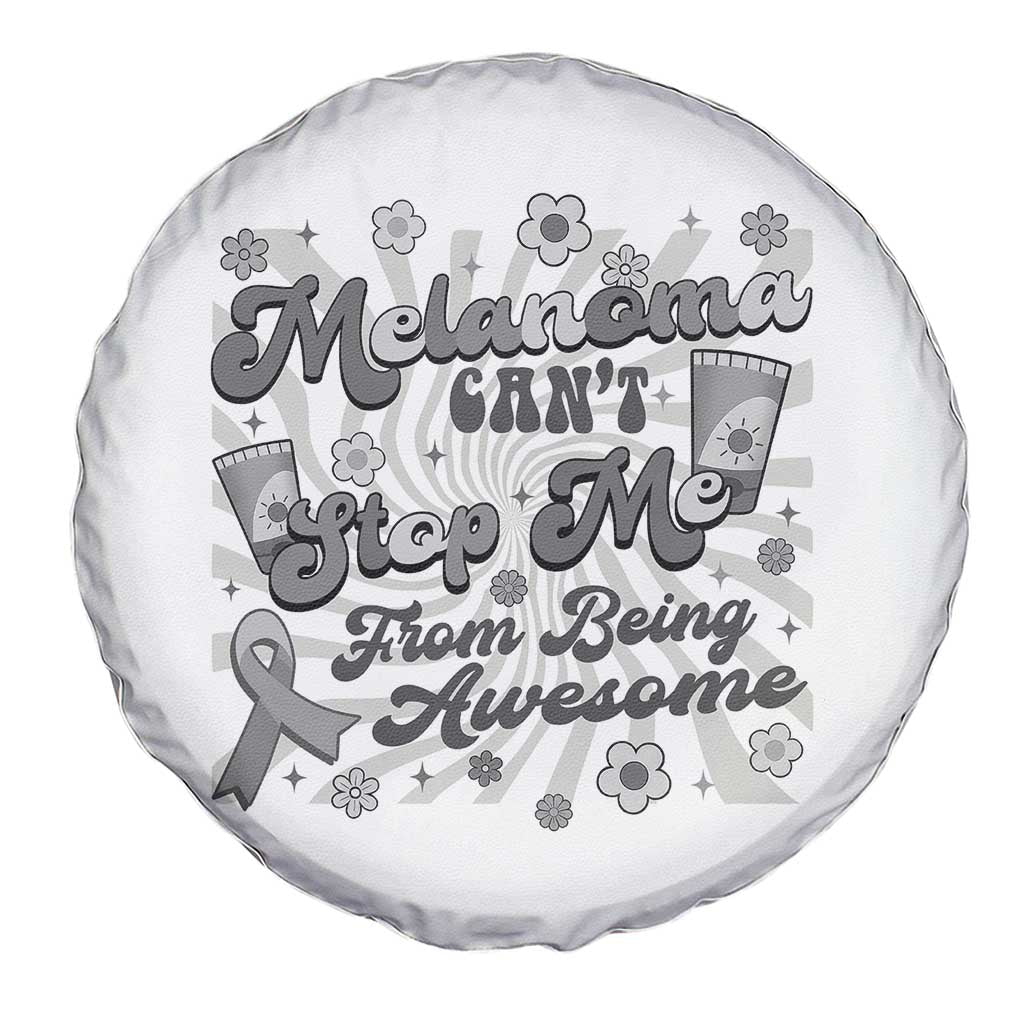 Melanoma Awareness Support Squad Spare Tire Cover Melanoma Can't Stop Me