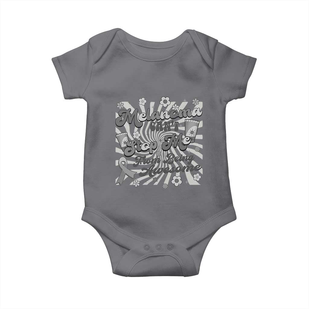 Melanoma Awareness Support Squad Baby Onesie Melanoma Can't Stop Me