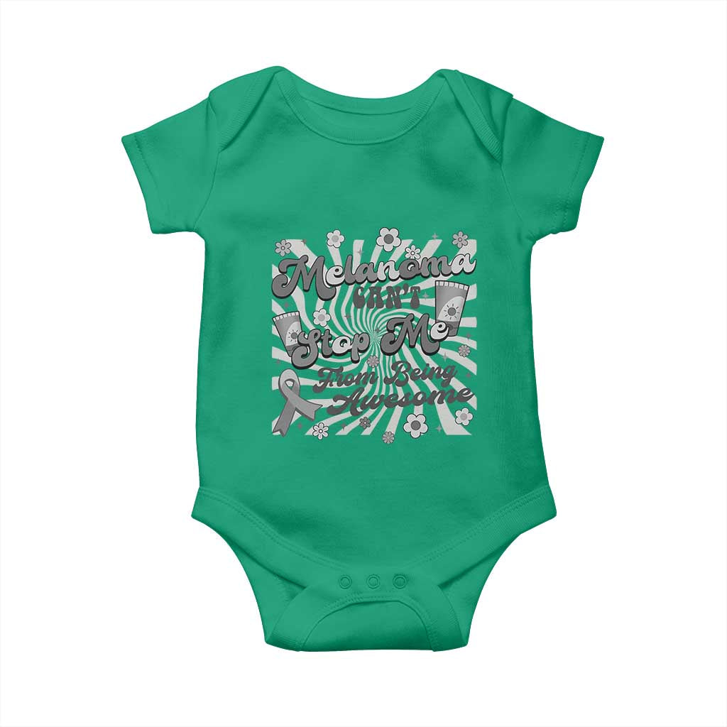 Melanoma Awareness Support Squad Baby Onesie Melanoma Can't Stop Me