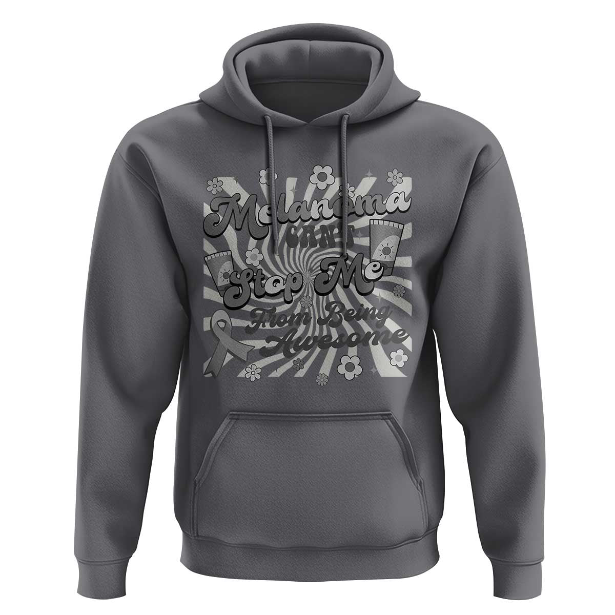 Melanoma Awareness Support Squad Hoodie Melanoma Can't Stop Me
