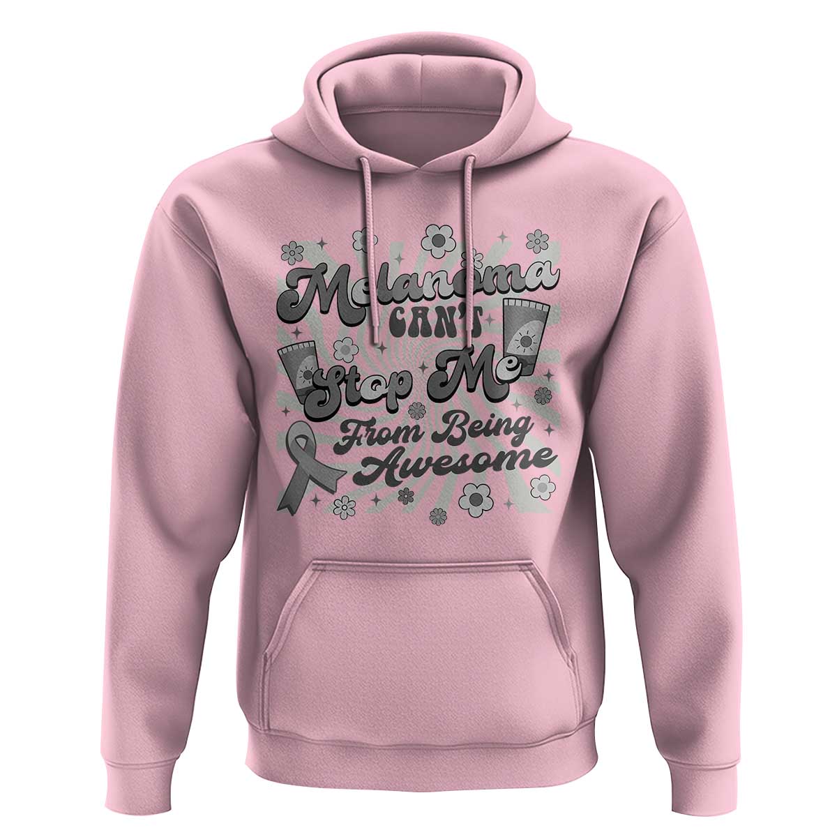 Melanoma Awareness Support Squad Hoodie Melanoma Can't Stop Me