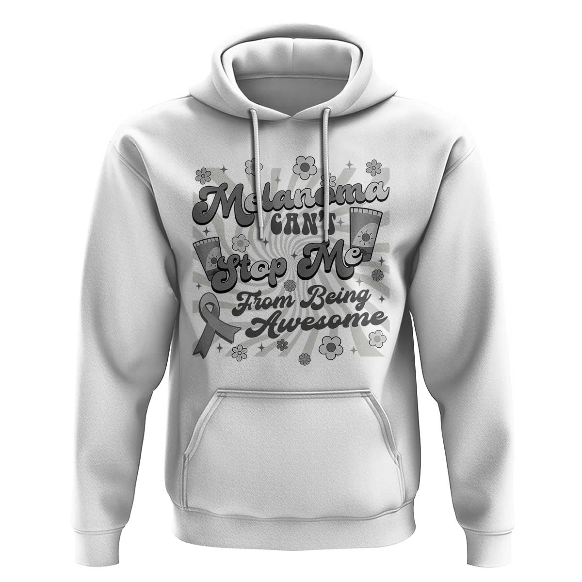 Melanoma Awareness Support Squad Hoodie Melanoma Can't Stop Me