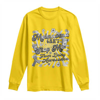 Melanoma Awareness Support Squad Long Sleeve Shirt Melanoma Can't Stop Me
