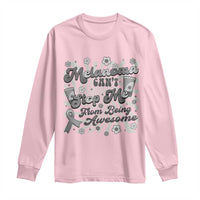 Melanoma Awareness Support Squad Long Sleeve Shirt Melanoma Can't Stop Me