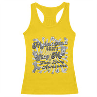 Melanoma Awareness Support Squad Racerback Tank Top Melanoma Can't Stop Me