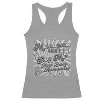 Melanoma Awareness Support Squad Racerback Tank Top Melanoma Can't Stop Me