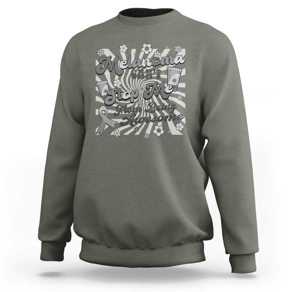 Melanoma Awareness Support Squad Sweatshirt Melanoma Can't Stop Me