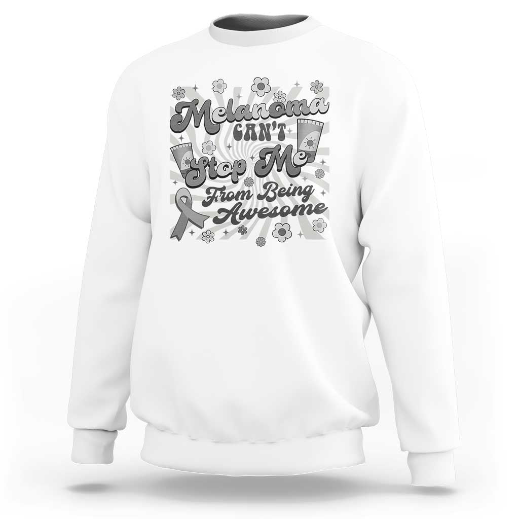 Melanoma Awareness Support Squad Sweatshirt Melanoma Can't Stop Me