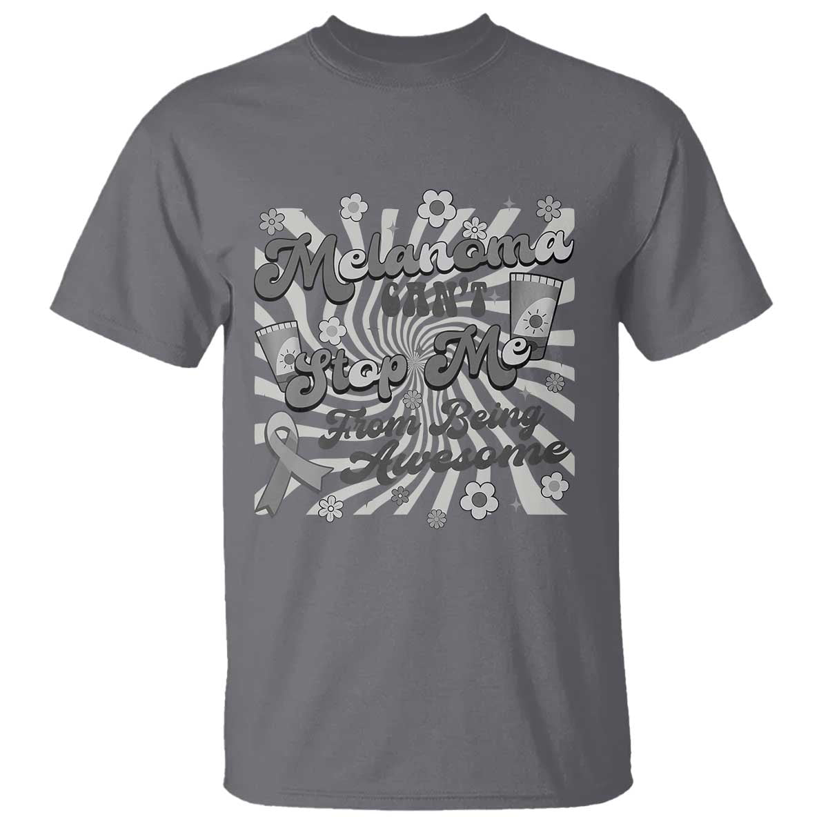 Melanoma Awareness Support Squad T Shirt Melanoma Can't Stop Me