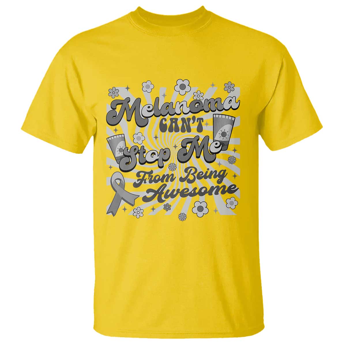 Melanoma Awareness Support Squad T Shirt Melanoma Can't Stop Me