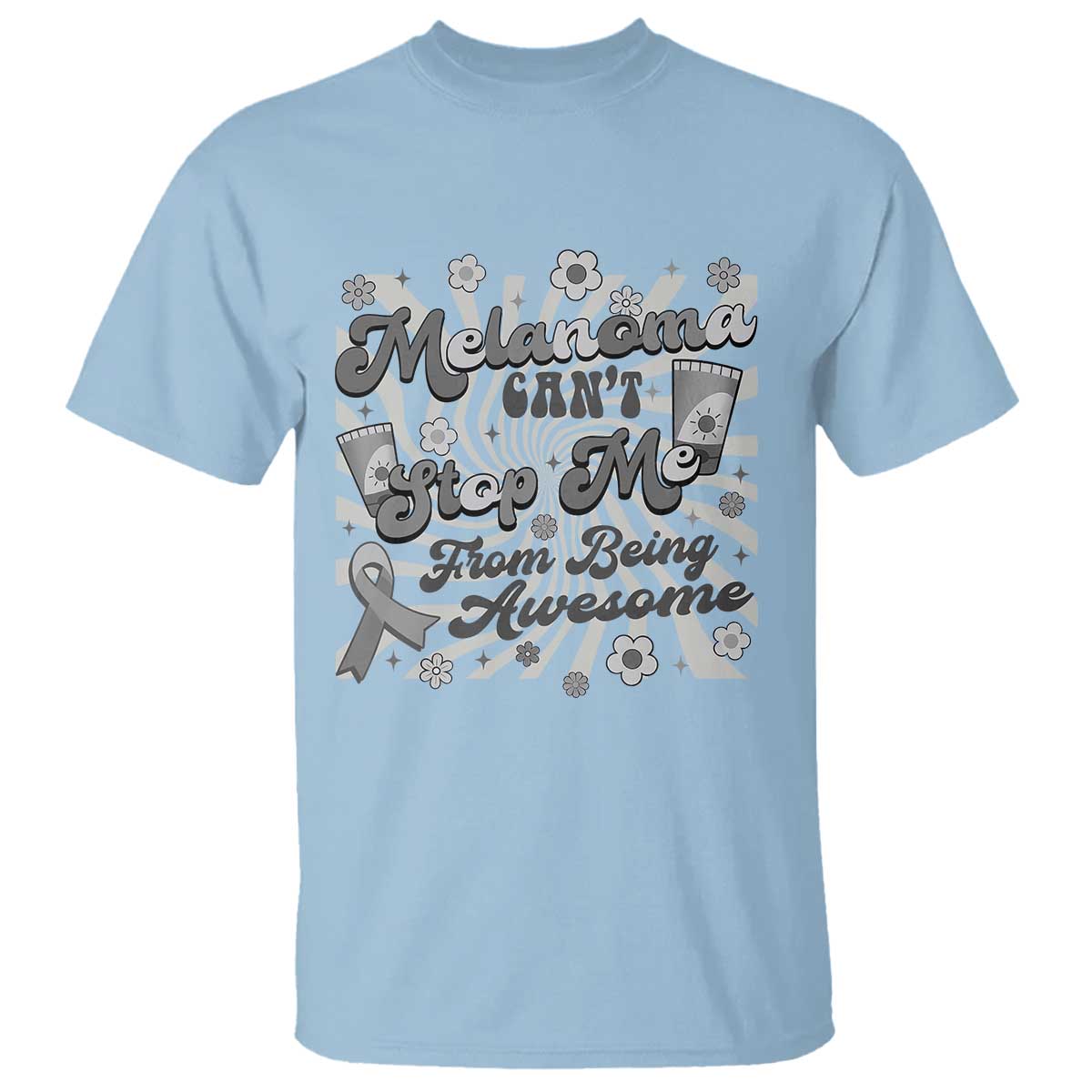 Melanoma Awareness Support Squad T Shirt Melanoma Can't Stop Me