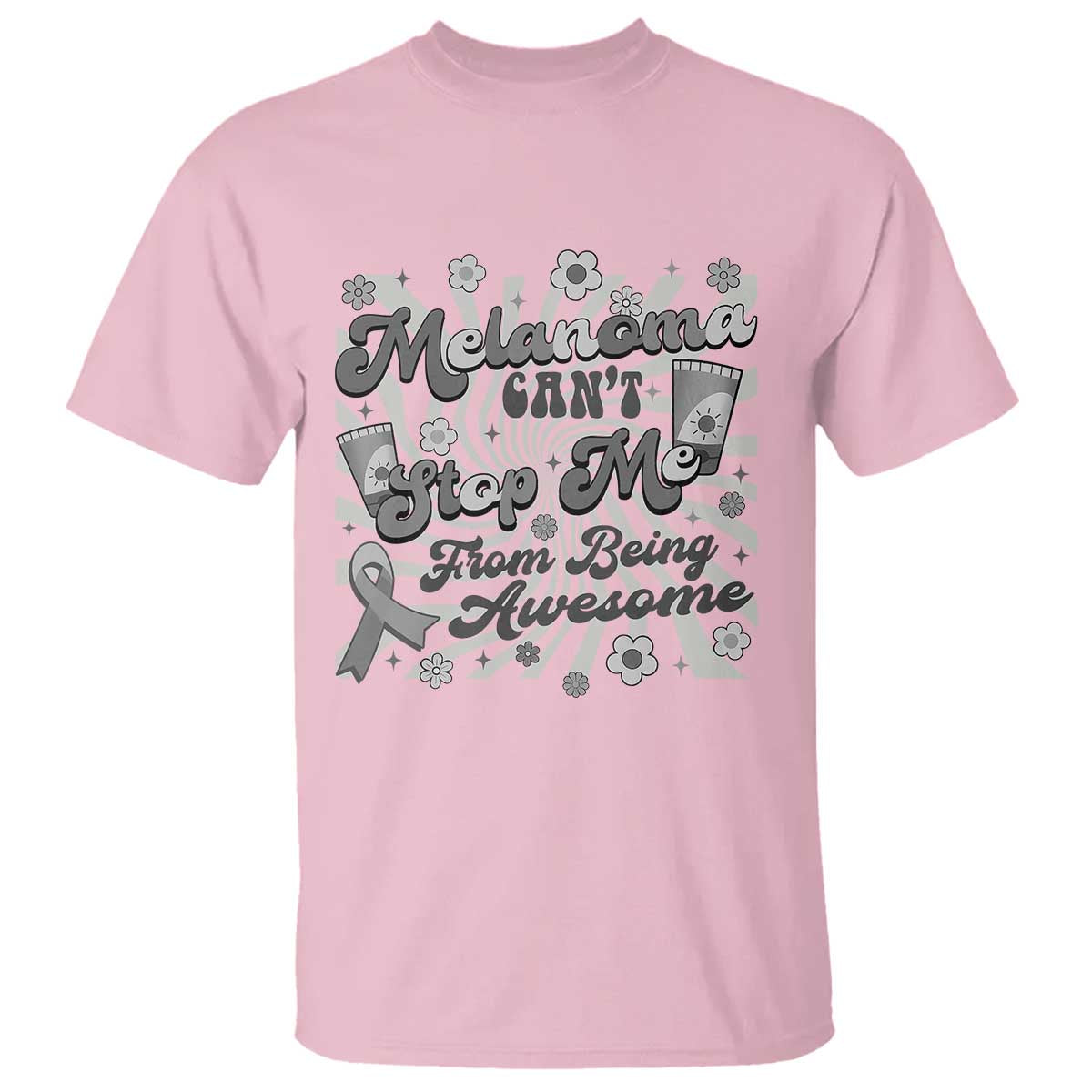Melanoma Awareness Support Squad T Shirt Melanoma Can't Stop Me