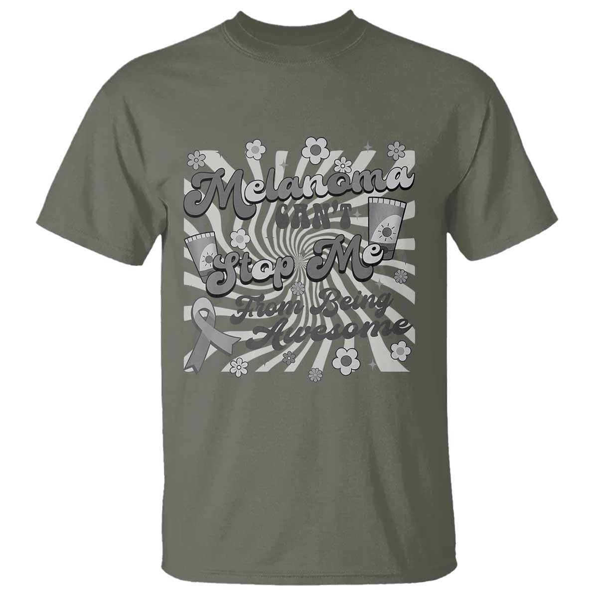Melanoma Awareness Support Squad T Shirt Melanoma Can't Stop Me