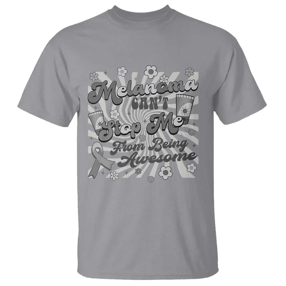 Melanoma Awareness Support Squad T Shirt Melanoma Can't Stop Me