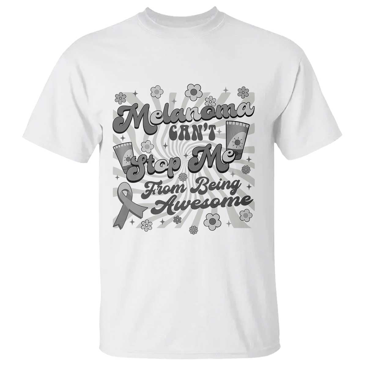 Melanoma Awareness Support Squad T Shirt Melanoma Can't Stop Me