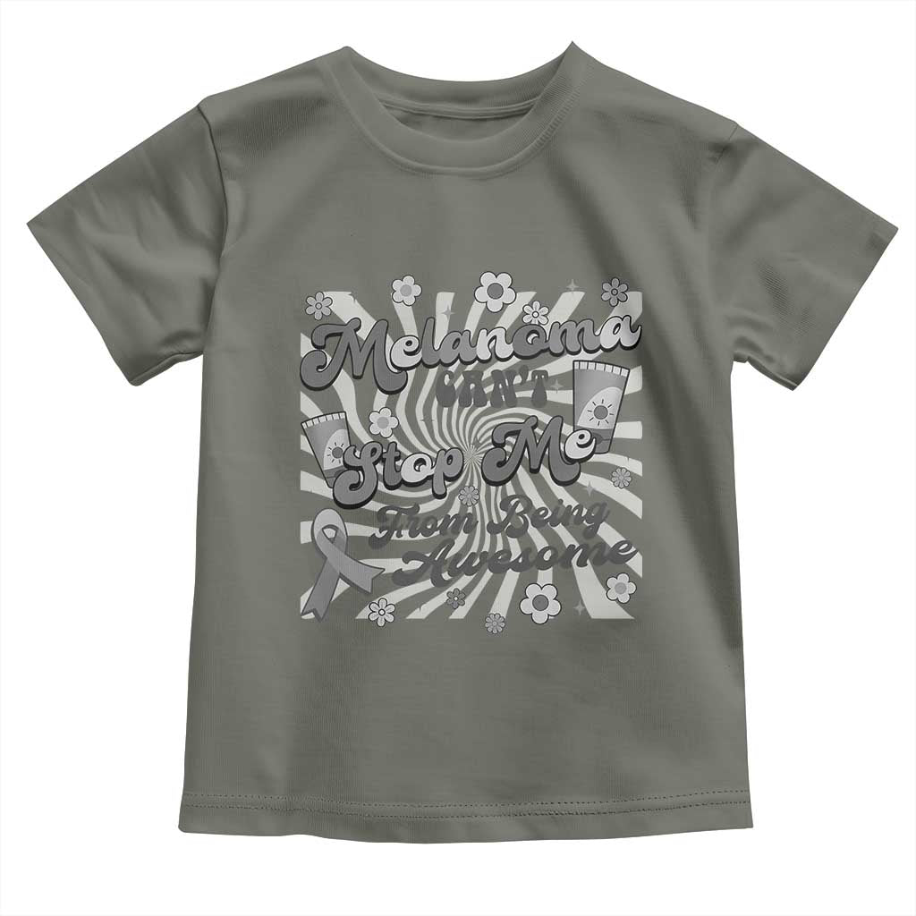Melanoma Awareness Support Squad Toddler T Shirt Melanoma Can't Stop Me