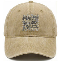 Melanoma Awareness Support Squad Washed Cotton Baseball Cap Melanoma Can't Stop Me