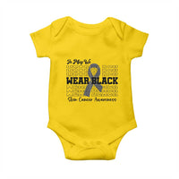 Skin Cancer Awareness Month Baby Onesie In May We Wear Black