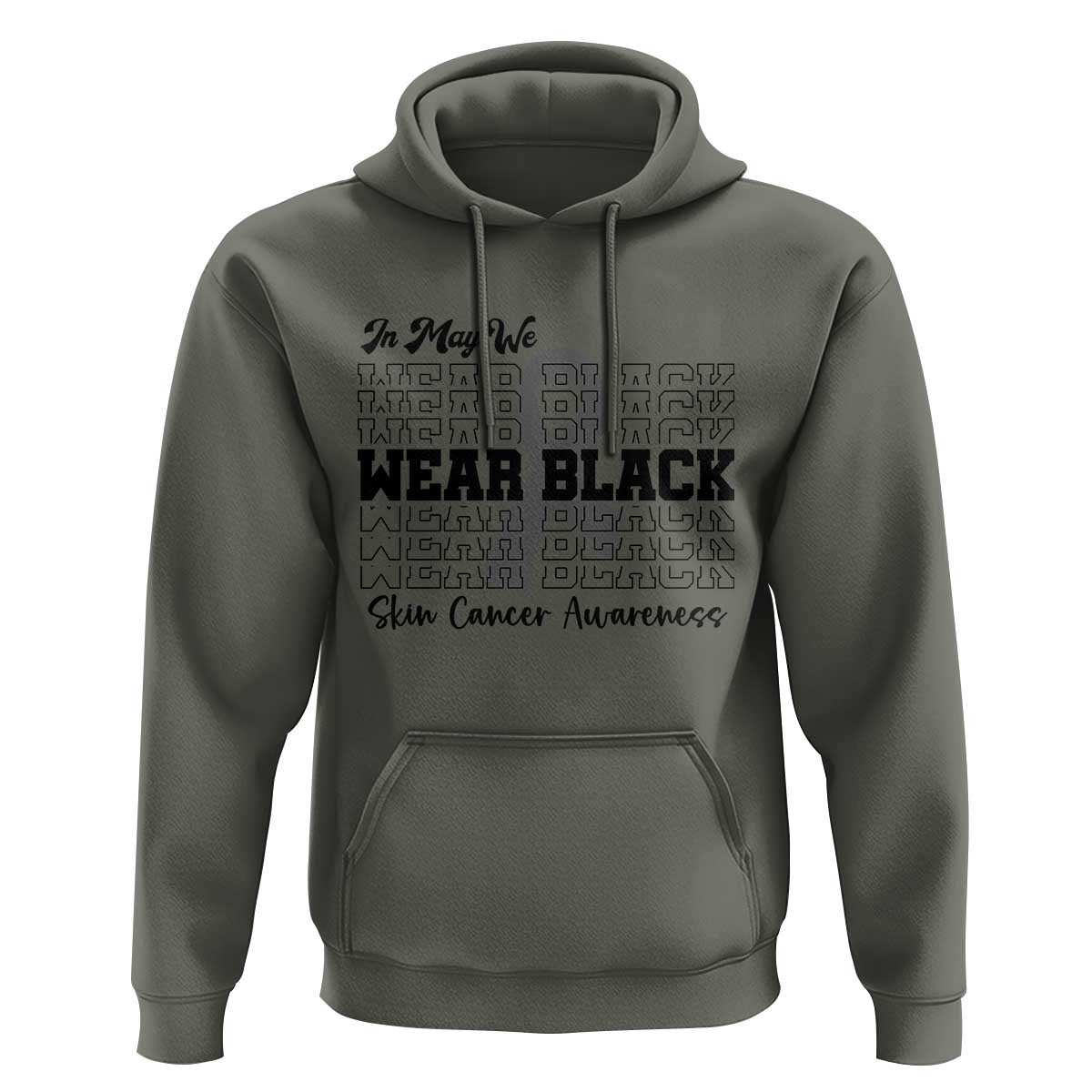 Skin Cancer Awareness Month Hoodie In May We Wear Black