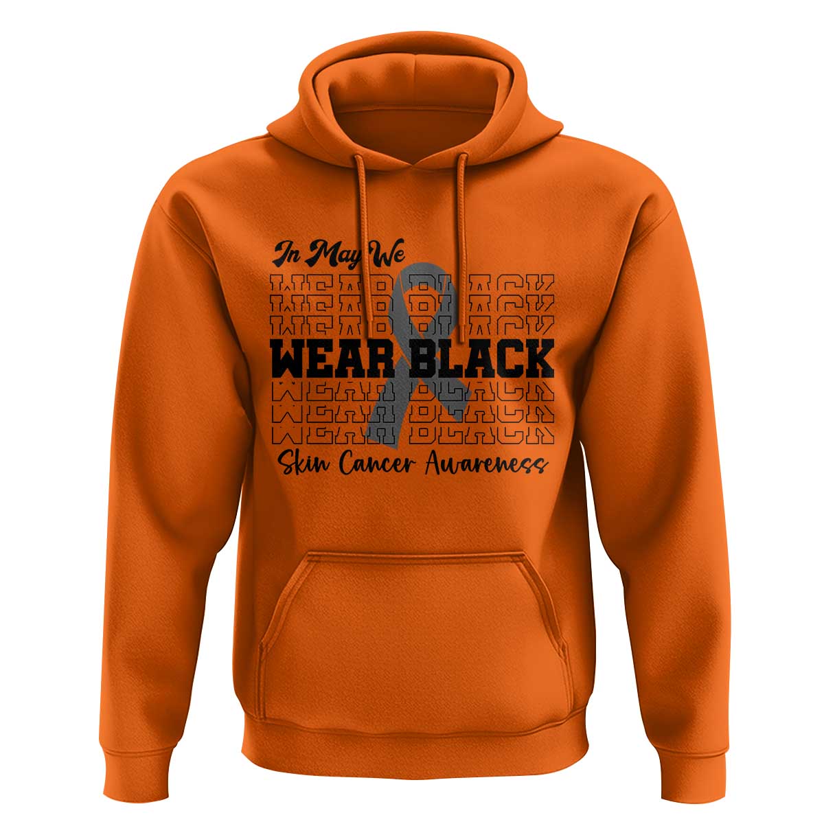 Skin Cancer Awareness Month Hoodie In May We Wear Black