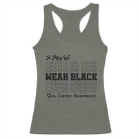 Skin Cancer Awareness Month Racerback Tank Top In May We Wear Black