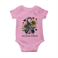 Sunflower Skin Cancer Awareness Baby Onesie Brave Strong Resilient
