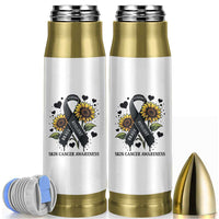 Sunflower Skin Cancer Awareness Bullet Tumbler Brave Strong Resilient