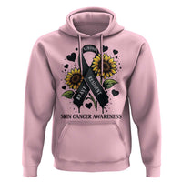 Sunflower Skin Cancer Awareness Hoodie Brave Strong Resilient