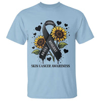 Sunflower Skin Cancer Awareness T Shirt Brave Strong Resilient