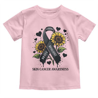 Sunflower Skin Cancer Awareness Toddler T Shirt Brave Strong Resilient