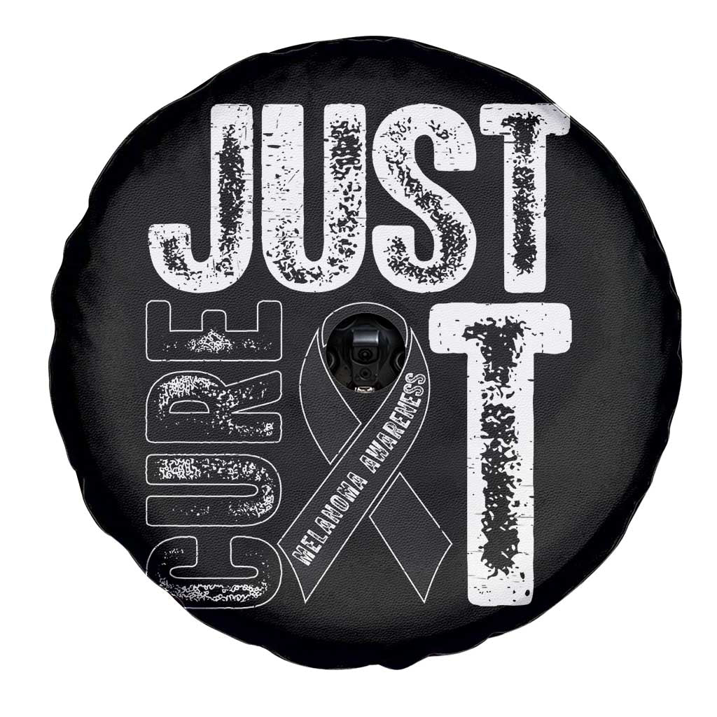 Skin Cancer Warrior Awareness Fighter Spare Tire Cover Just Cure It