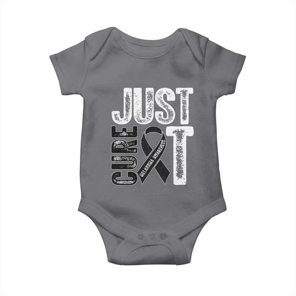 Skin Cancer Warrior Awareness Fighter Baby Onesie Just Cure It