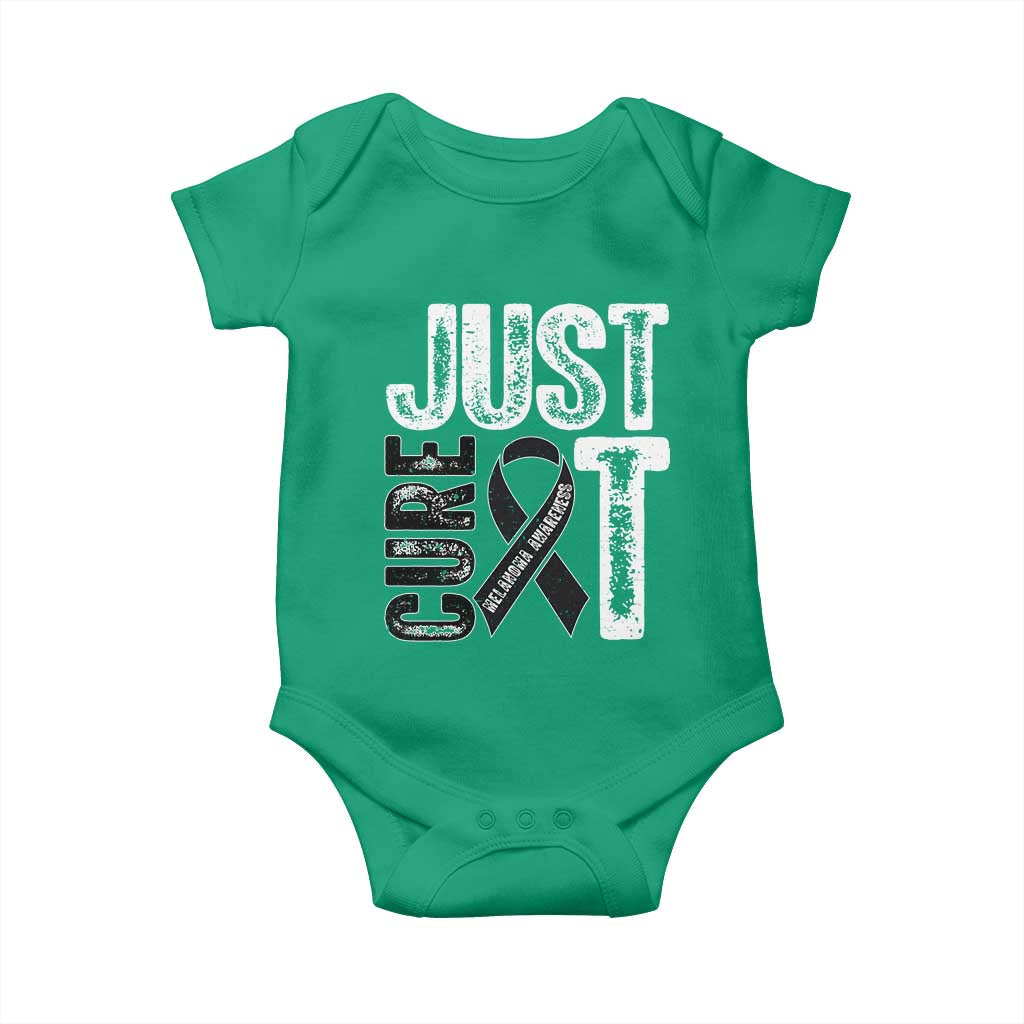 Skin Cancer Warrior Awareness Fighter Baby Onesie Just Cure It