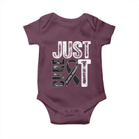 Skin Cancer Warrior Awareness Fighter Baby Onesie Just Cure It