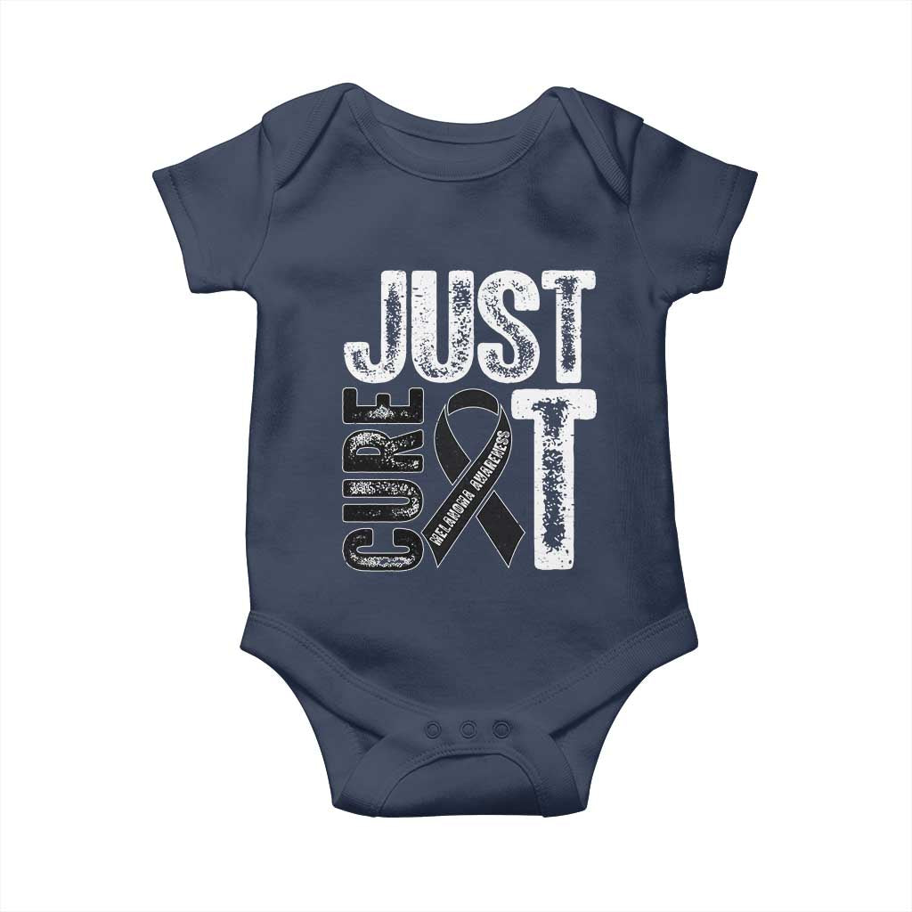 Skin Cancer Warrior Awareness Fighter Baby Onesie Just Cure It