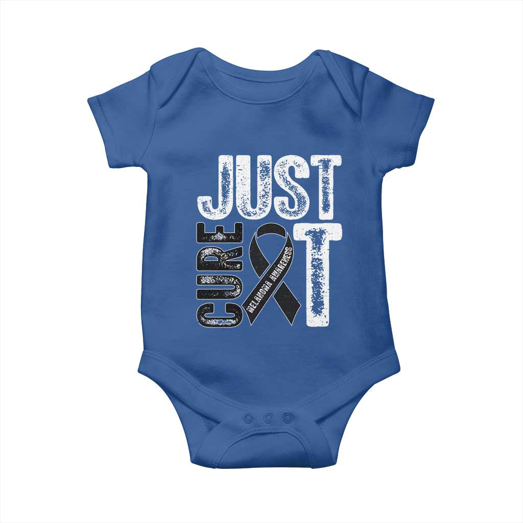 Skin Cancer Warrior Awareness Fighter Baby Onesie Just Cure It