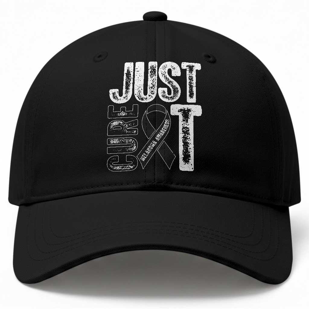 Skin Cancer Warrior Awareness Fighter Baseball Cap Just Cure It