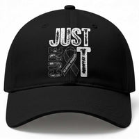 Skin Cancer Warrior Awareness Fighter Baseball Cap Just Cure It