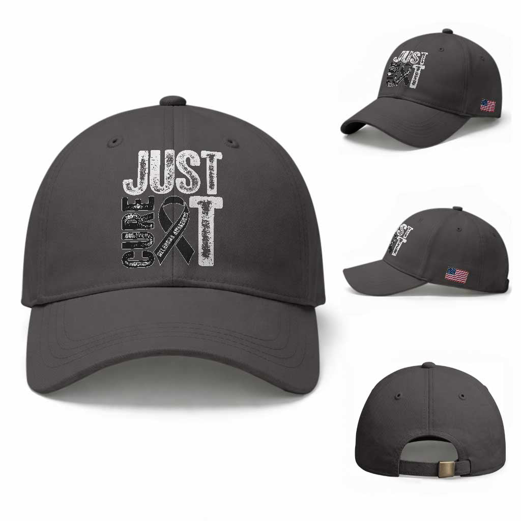 Skin Cancer Warrior Awareness Fighter Baseball Cap Just Cure It
