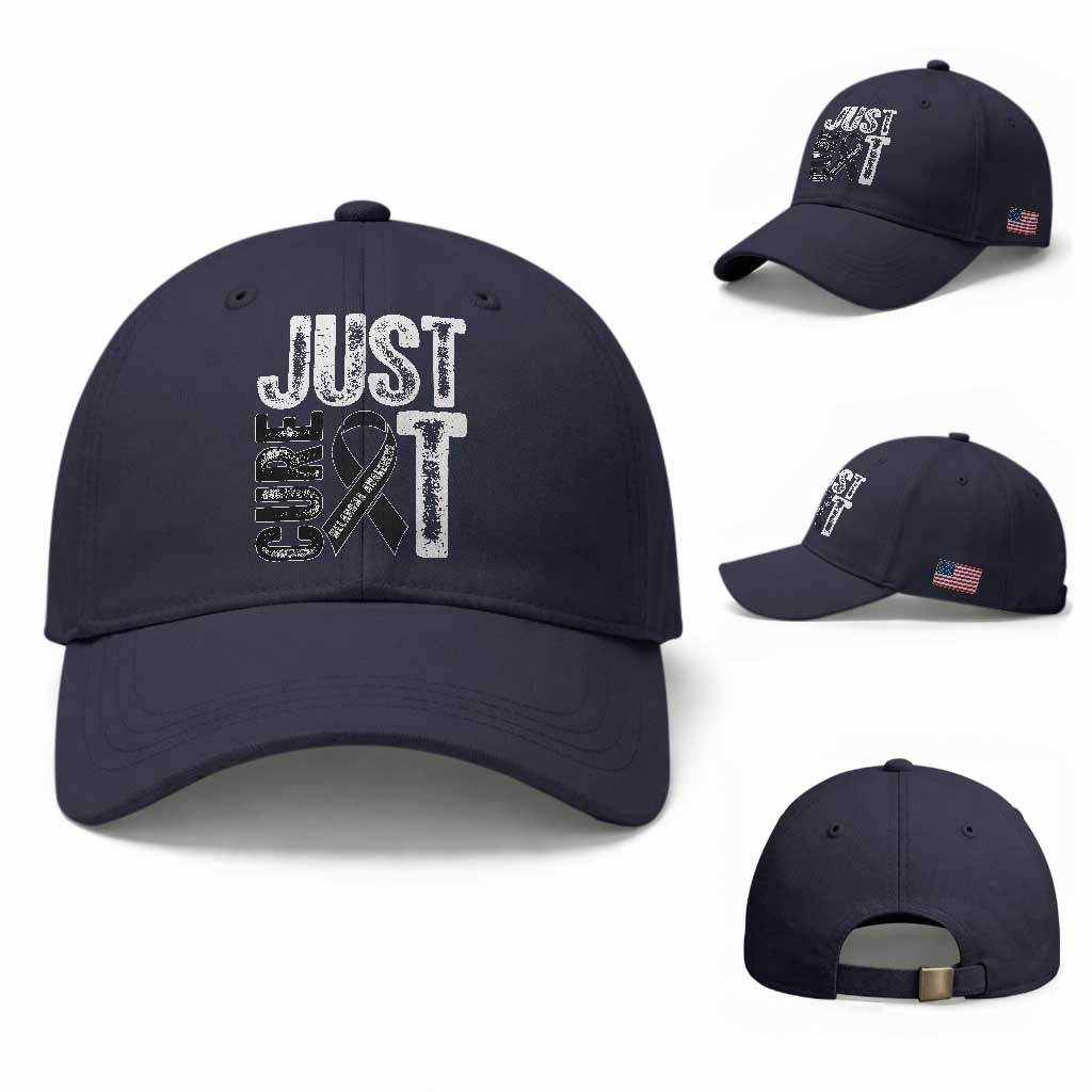 Skin Cancer Warrior Awareness Fighter Baseball Cap Just Cure It