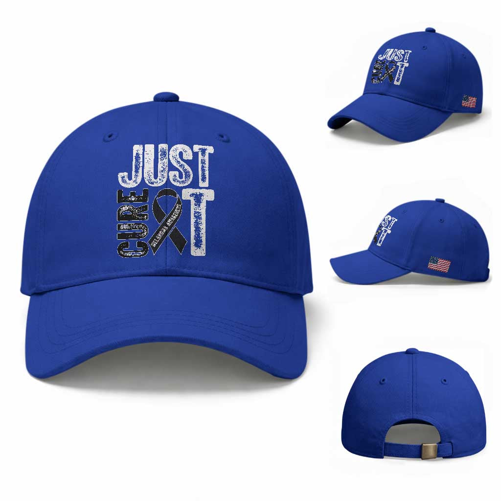 Skin Cancer Warrior Awareness Fighter Baseball Cap Just Cure It