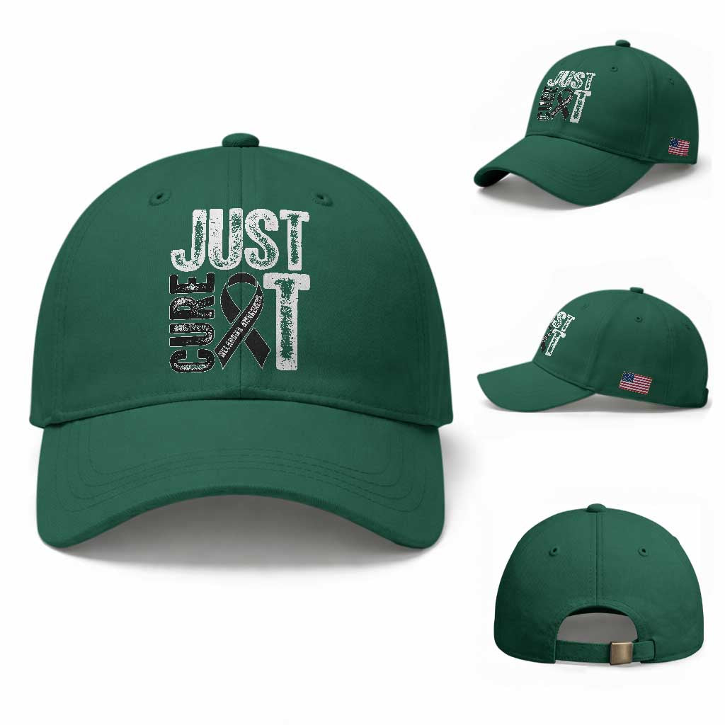 Skin Cancer Warrior Awareness Fighter Baseball Cap Just Cure It