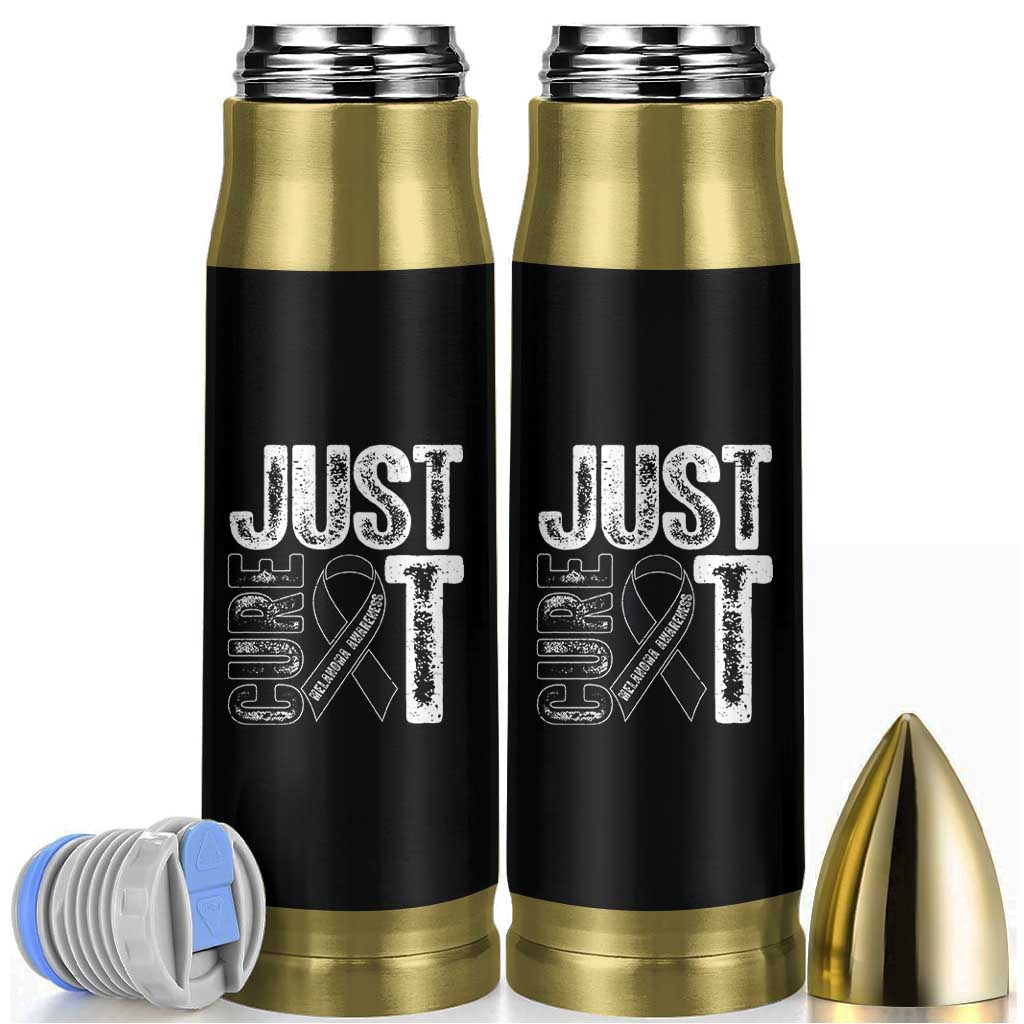 Skin Cancer Warrior Awareness Fighter Bullet Tumbler Just Cure It