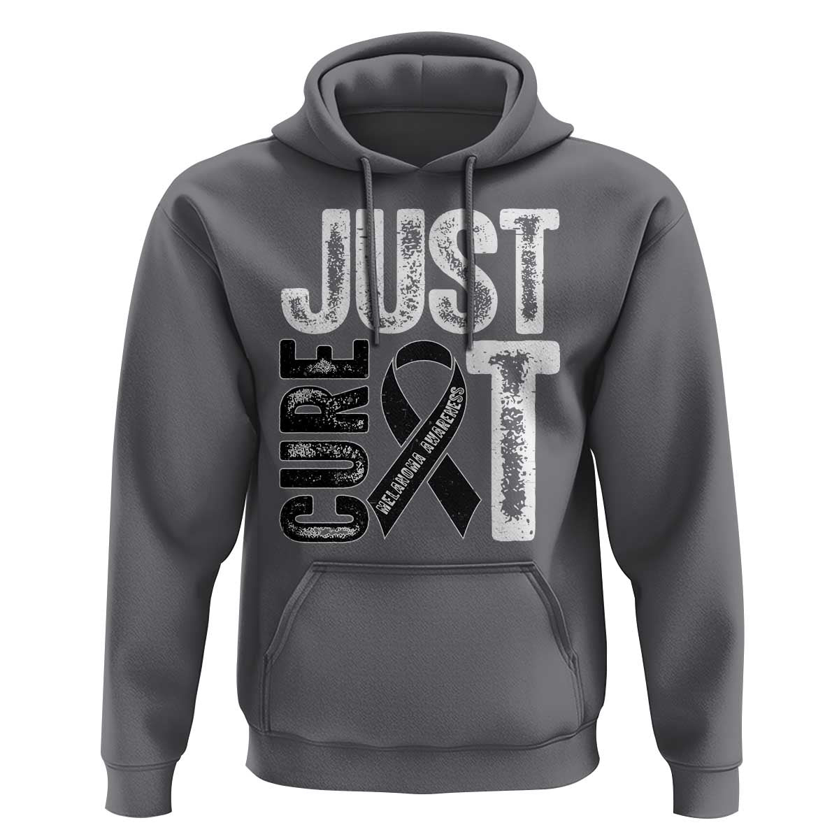 Skin Cancer Warrior Awareness Fighter Hoodie Just Cure It