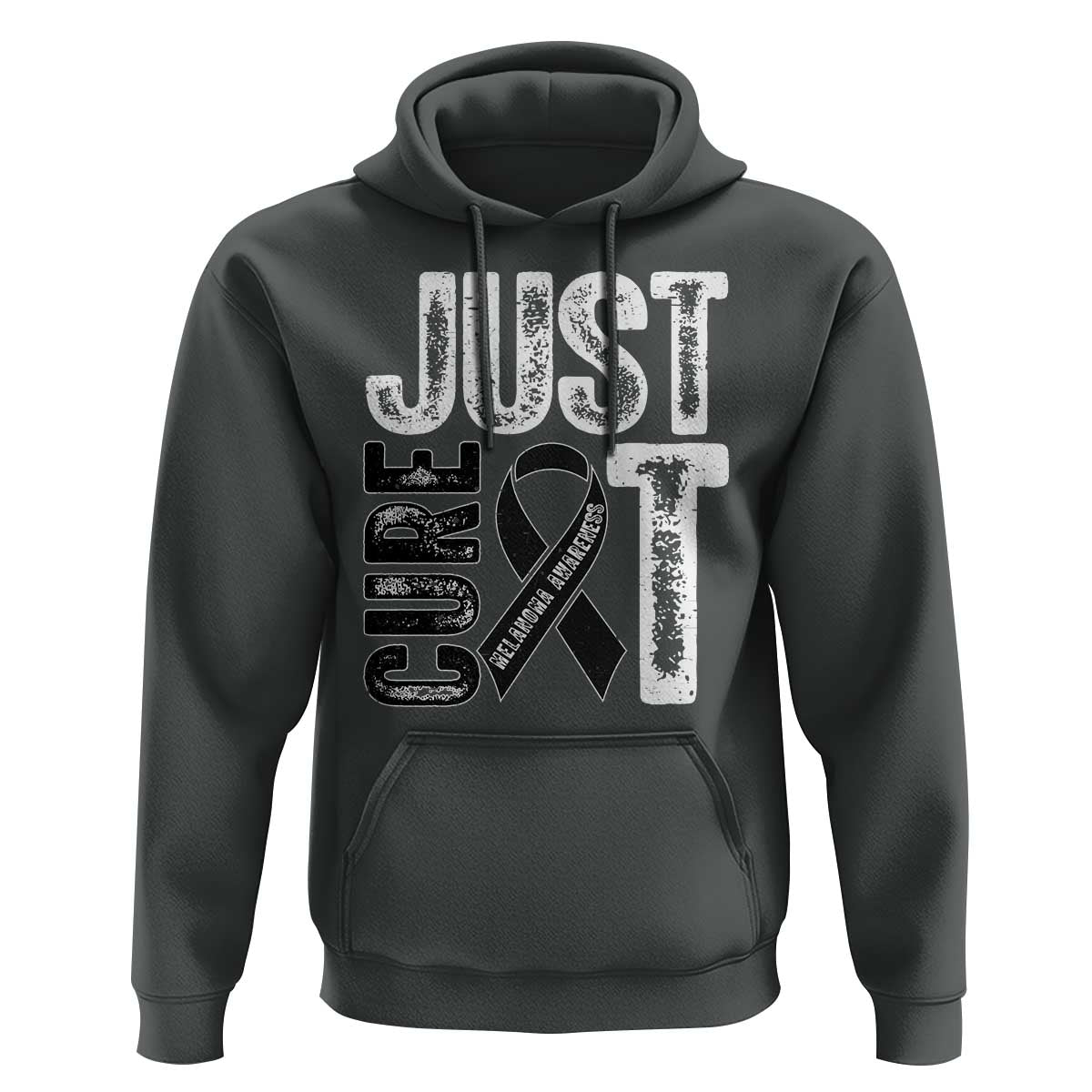 Skin Cancer Warrior Awareness Fighter Hoodie Just Cure It