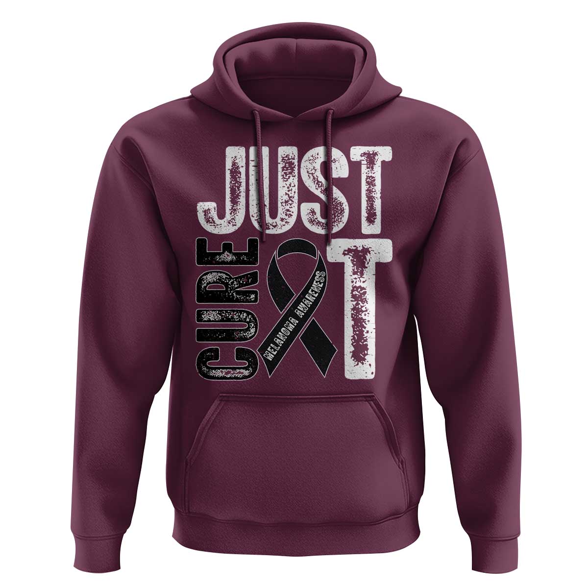 Skin Cancer Warrior Awareness Fighter Hoodie Just Cure It