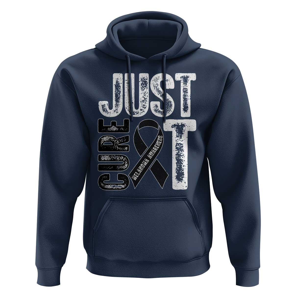 Skin Cancer Warrior Awareness Fighter Hoodie Just Cure It