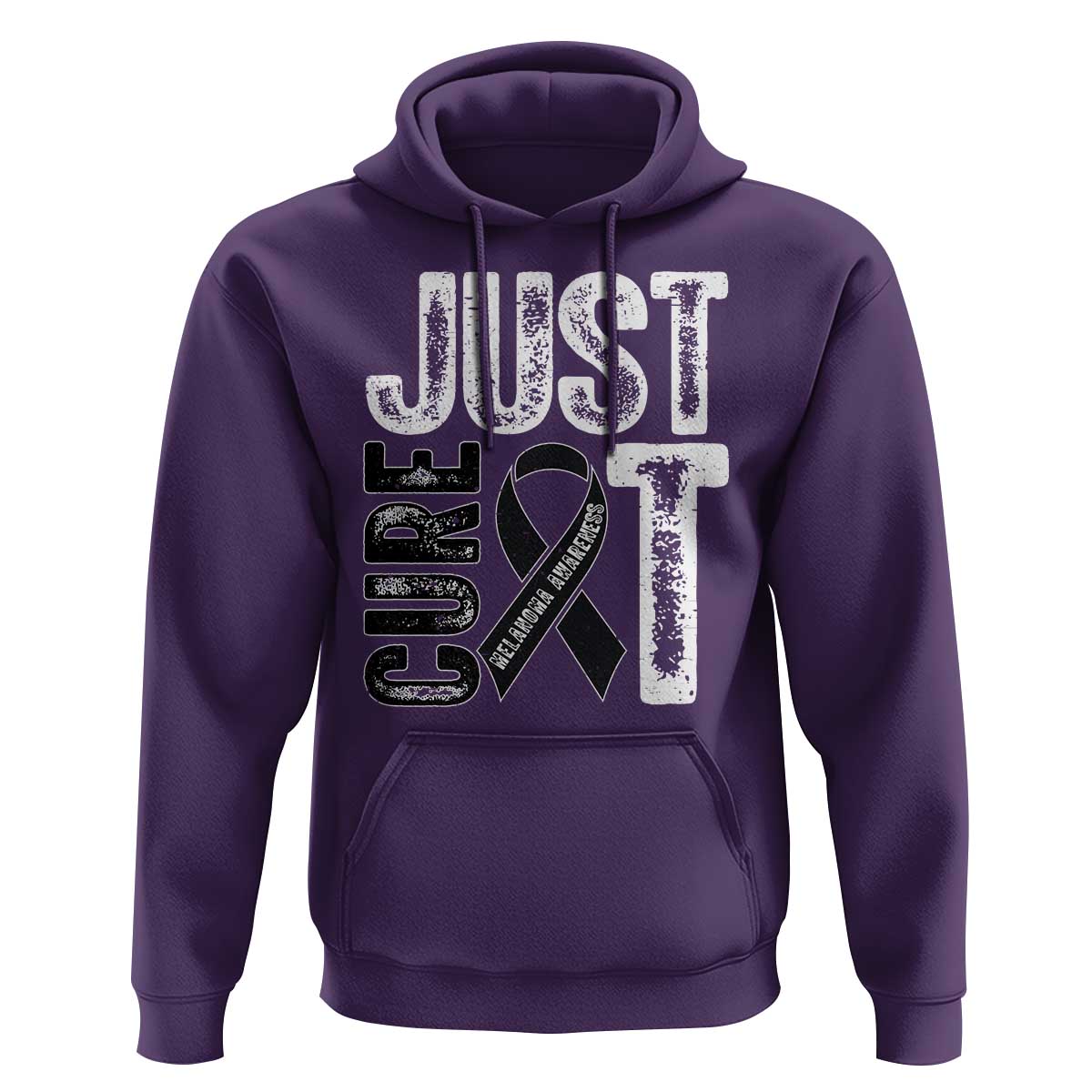 Skin Cancer Warrior Awareness Fighter Hoodie Just Cure It